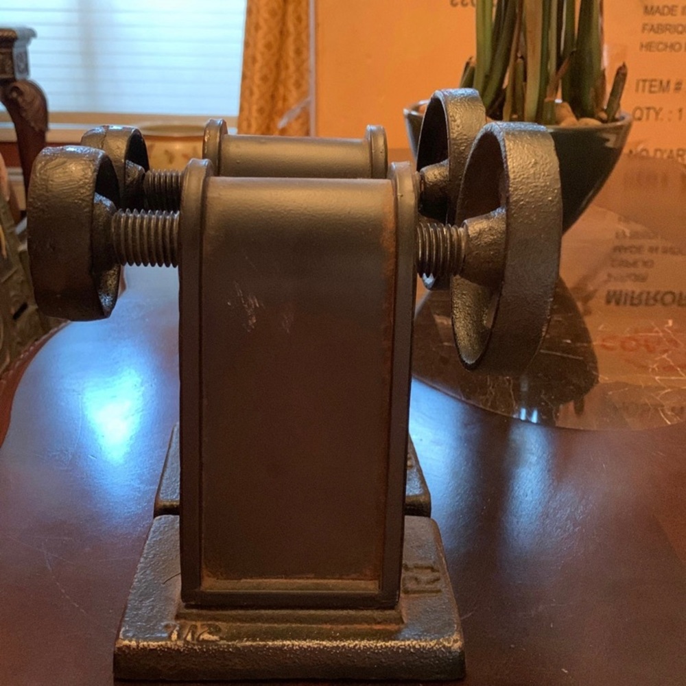 Industrial steam punk book ends